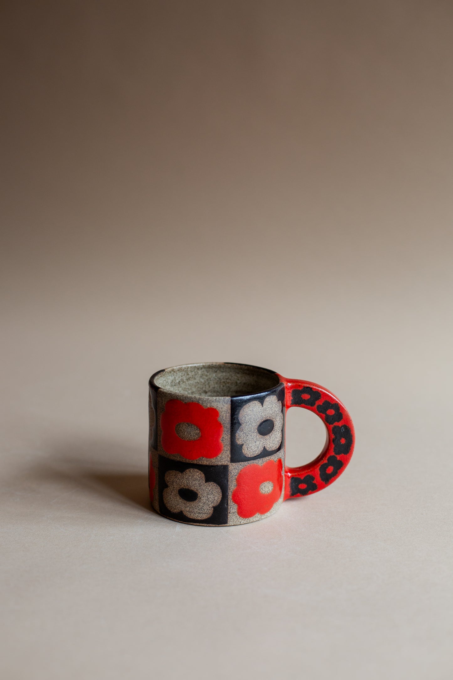 Black and Red Bloom Mug