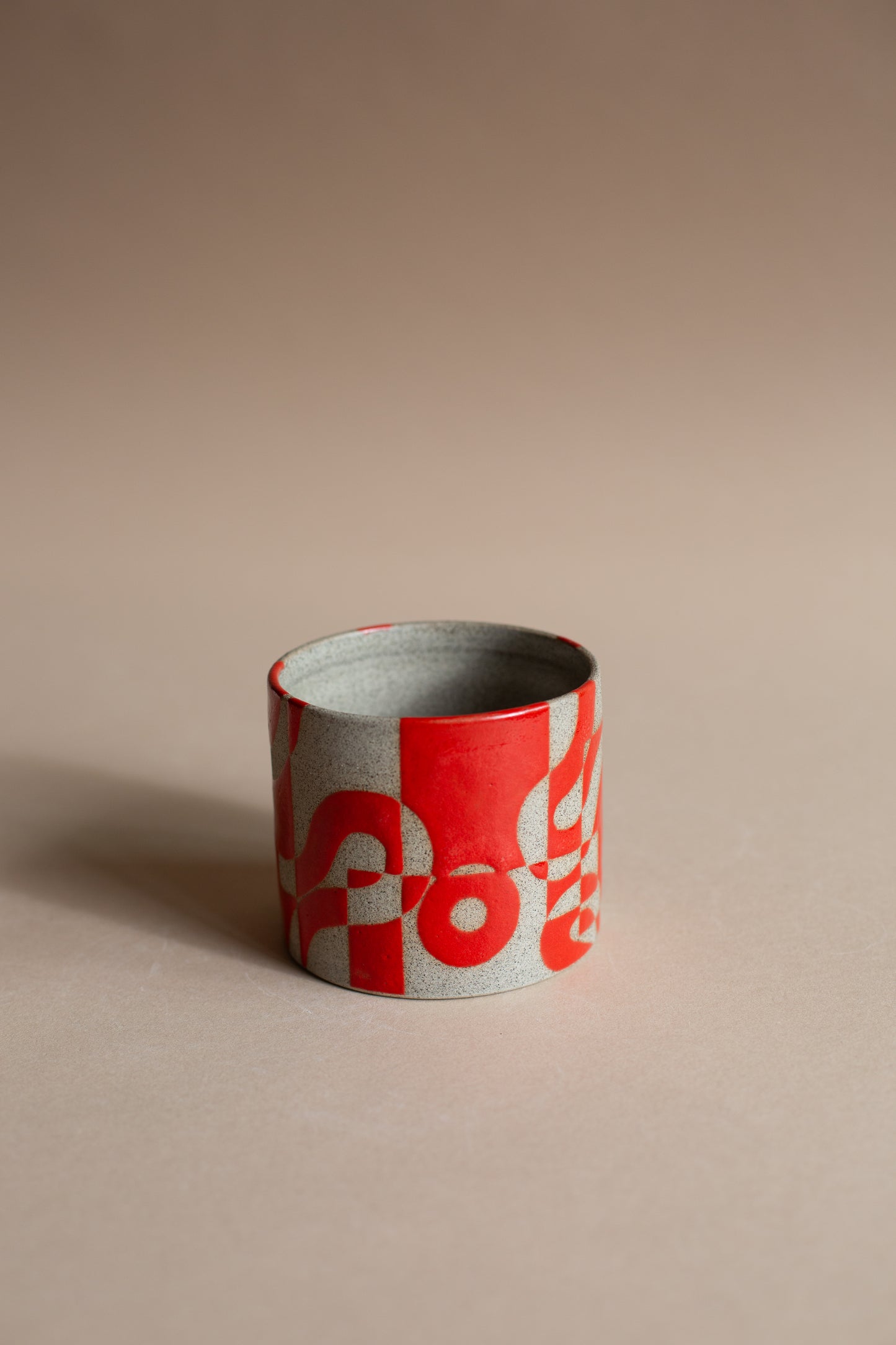 Squiggly Red Vessel No. 2