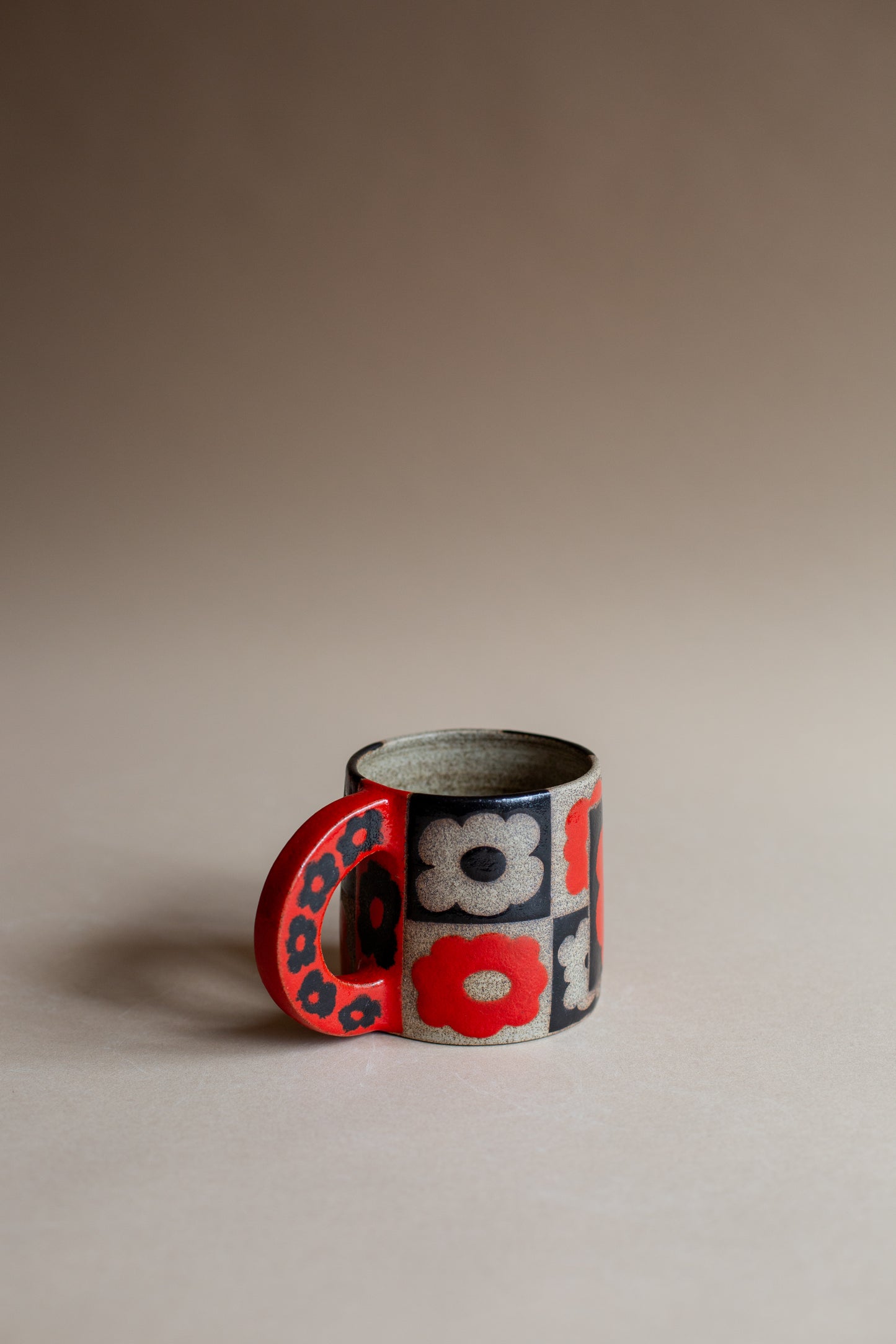 Black and Red Bloom Mug