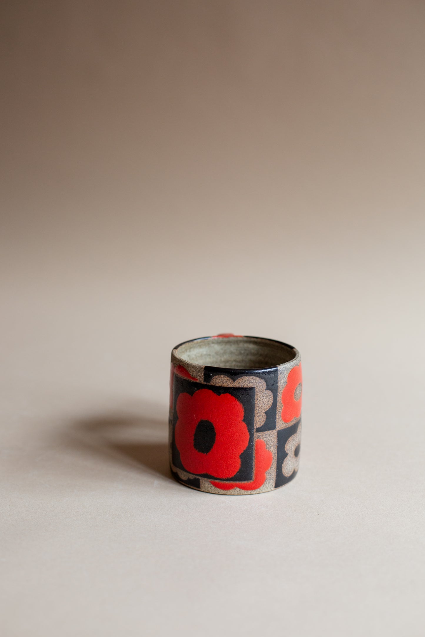 Black and Red Bloom Mug