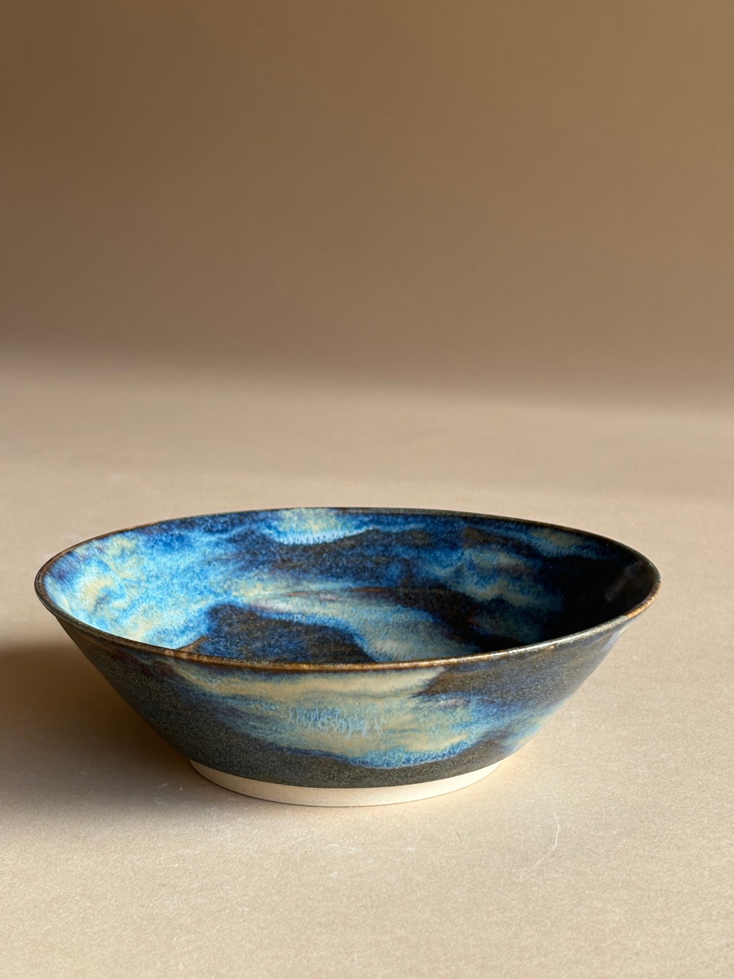 earth + water blue bowl
