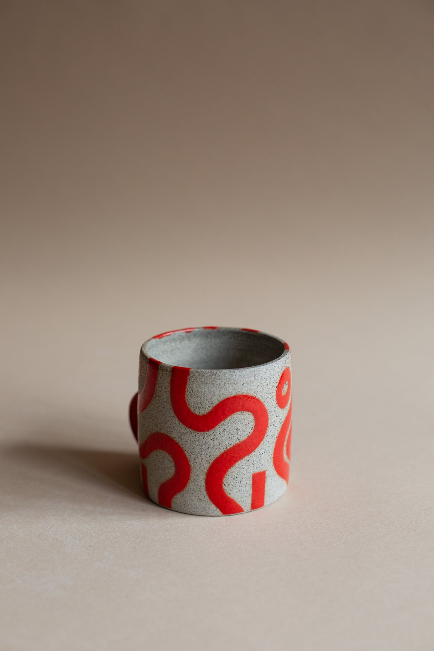 Squiggly Red Double Trouble Mug