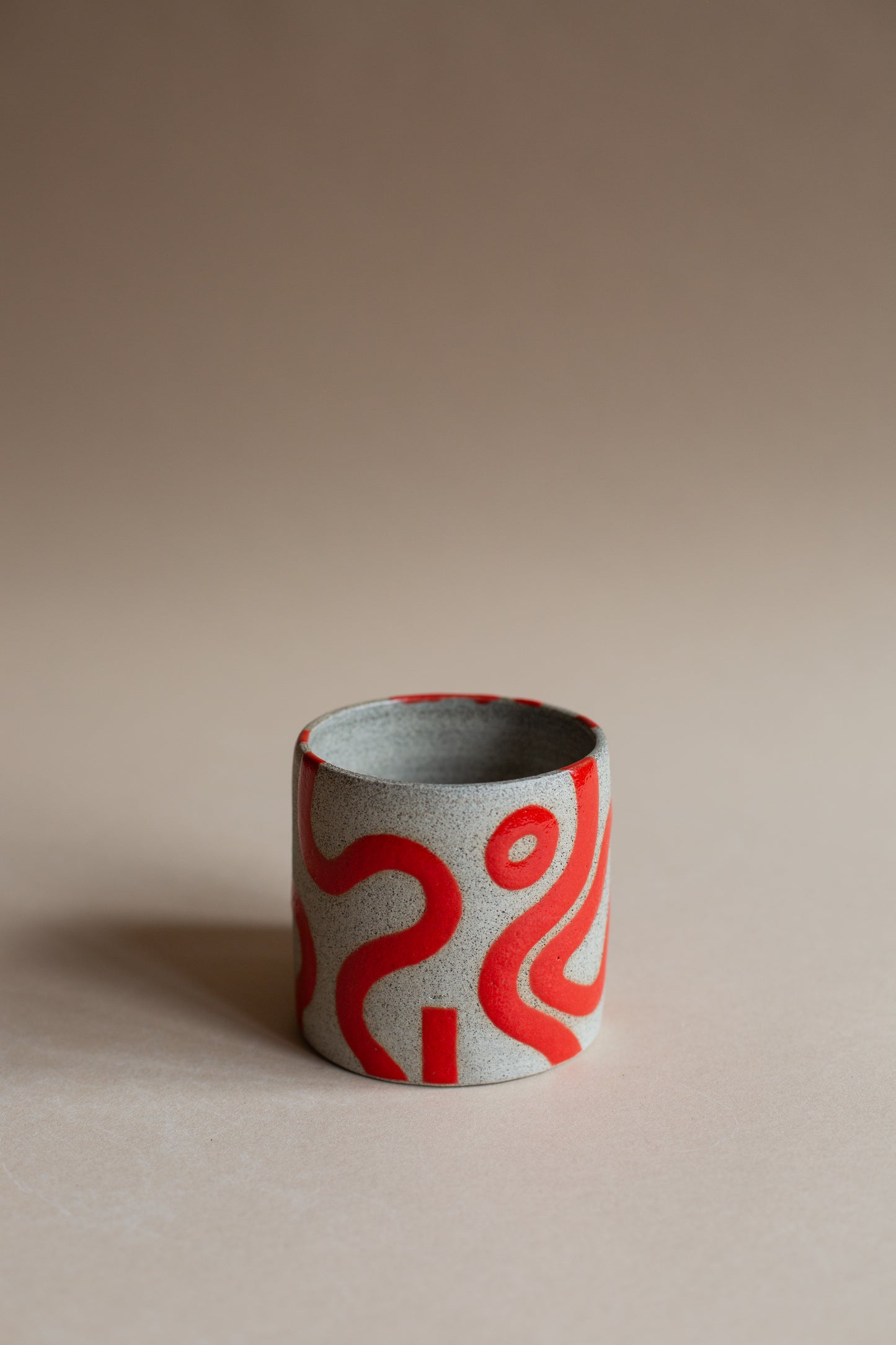Squiggly Red Double Trouble Mug
