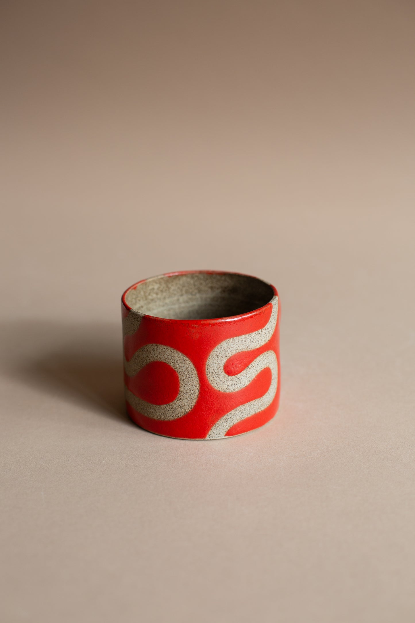 Squiggly Red Mug