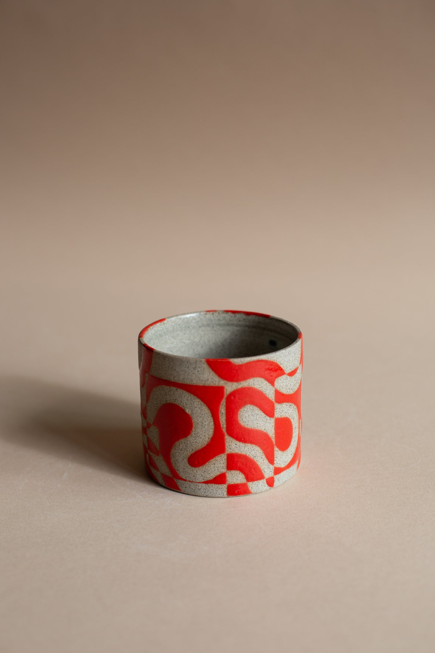 Squiggly Red Vessel No. 2