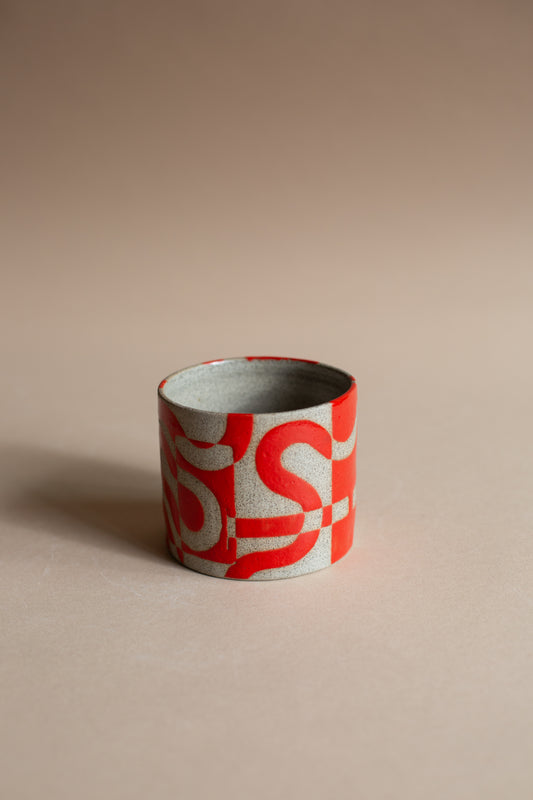 Squiggly Red Vessel No. 2