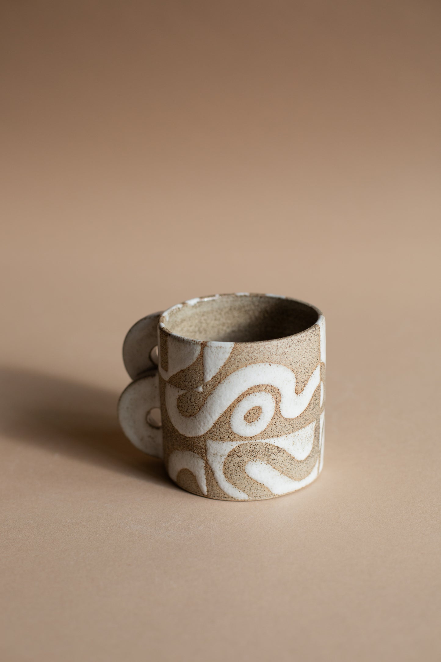 Squiggly White Double Trouble Mug