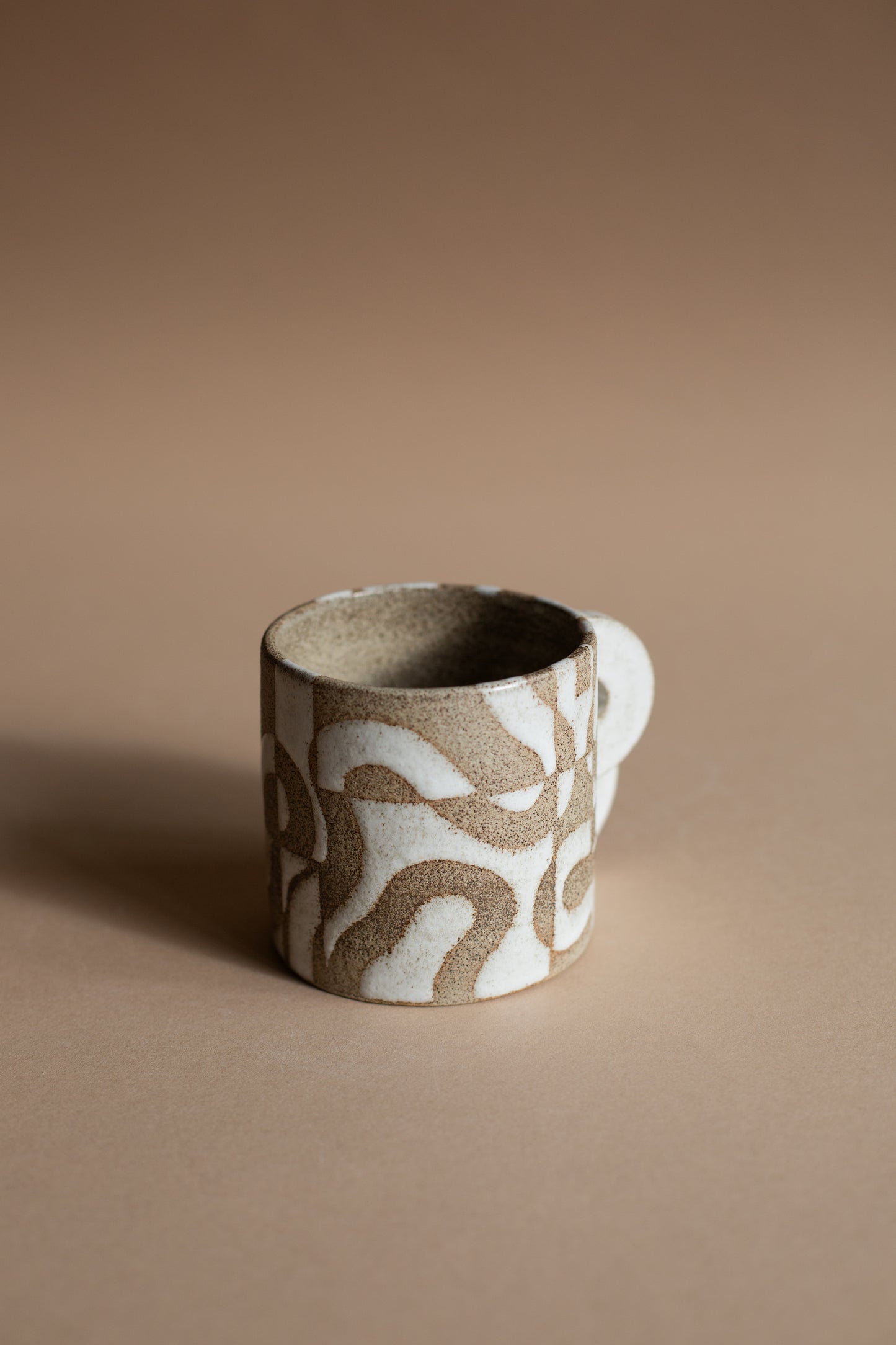 Squiggly White Double Trouble Mug
