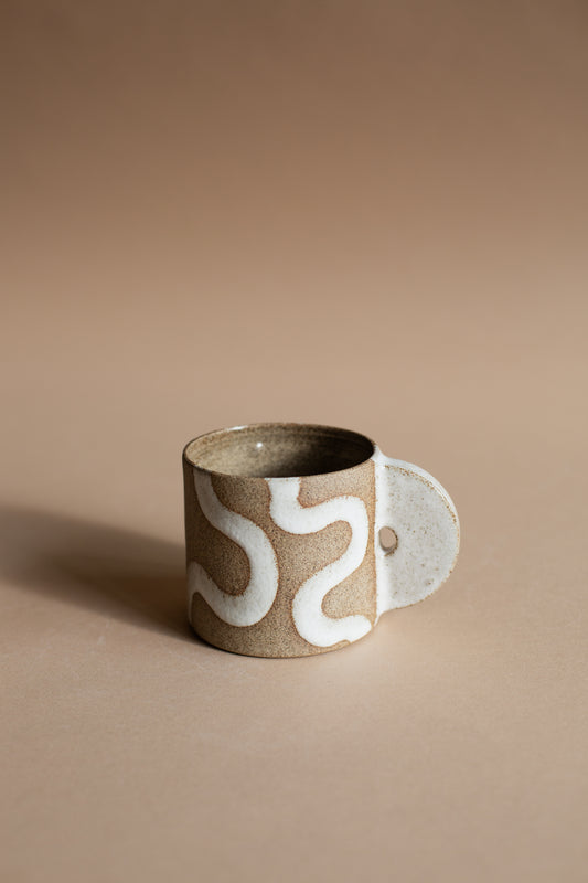 Squiggly White Mug